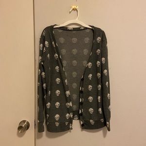skull cardigan